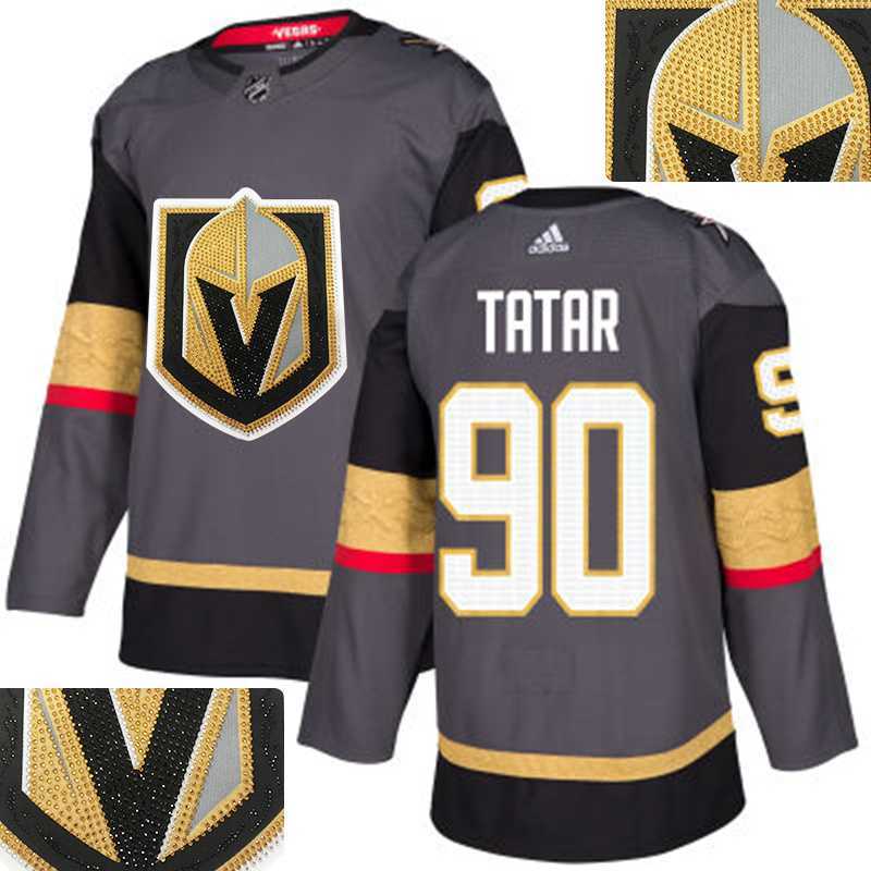 Vegas Golden Knights #90 Tatar Gray With Special Glittery Logo Adidas Jersey,We sell and wholesale Vegas Golden Knights #90 Tatar Gray With Special Glittery Logo Adidas Jersey on line form chian!